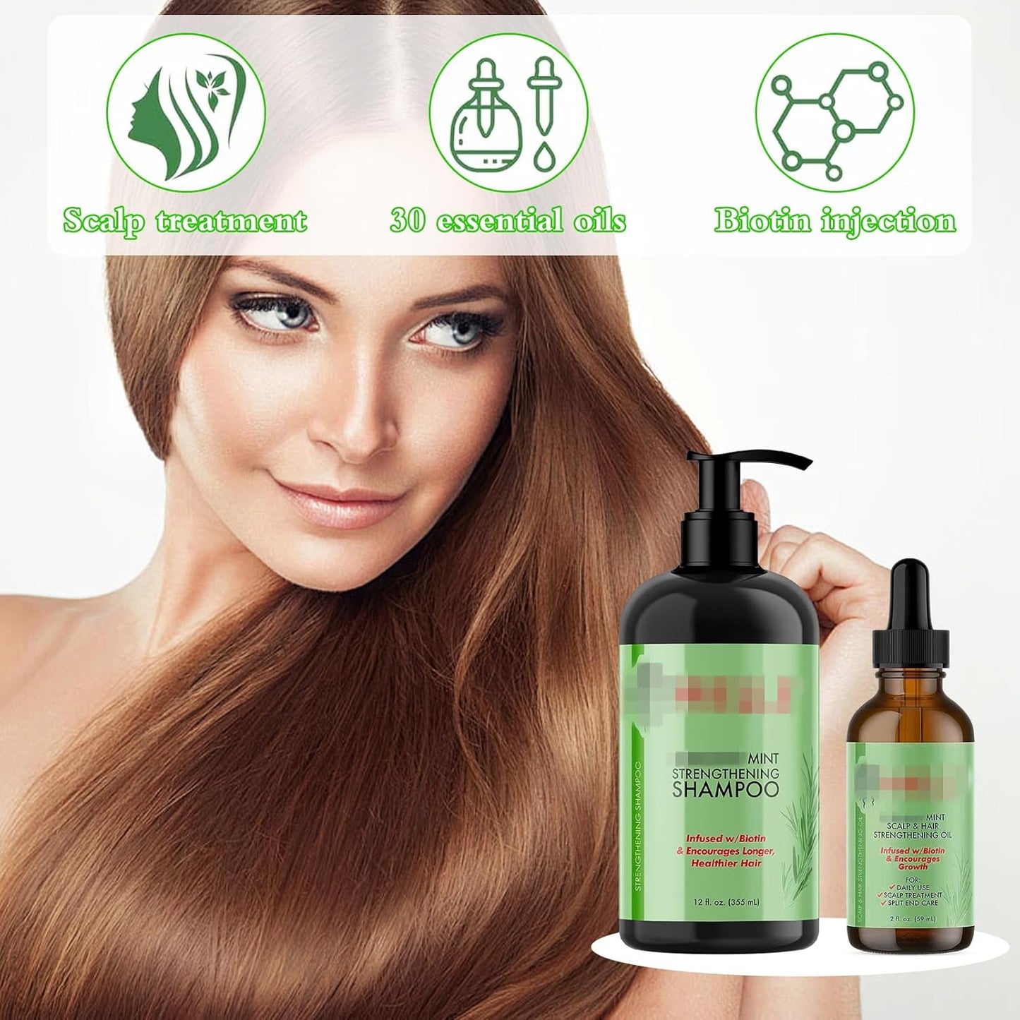 Rosmarin Shampoo Rosmarinöl Haare Rosmarin Shampoo Damen 335Ml Und 59Ml Rosmarin Oil Shampoo Haare Shampoo Damen Locken Veganes Rosmarin Shampoo Für Frauen Männer
