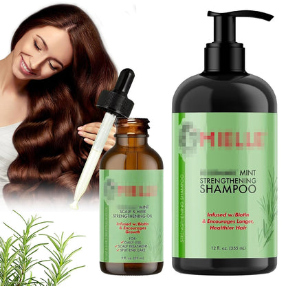 Rosmarin Shampoo Rosmarinöl Haare Rosmarin Shampoo Damen 335Ml Und 59Ml Rosmarin Oil Shampoo Haare Shampoo Damen Locken Veganes Rosmarin Shampoo Für Frauen Männer